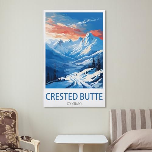 Impression sur toile Crested Butte Colorado HeyBox 60x90 cm - 7