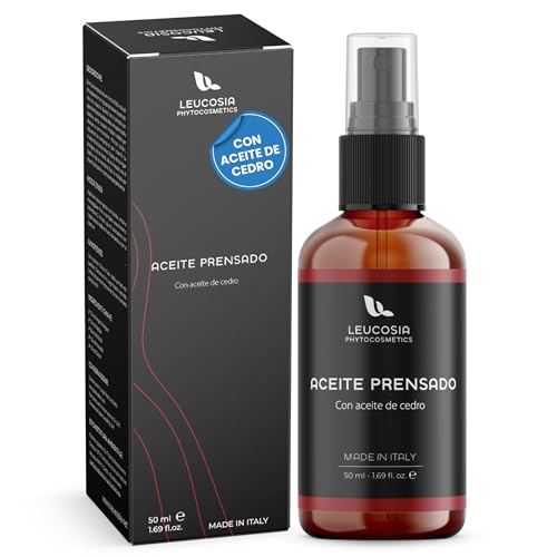 Leucosia Barber Oil - Aceite pre-afeitado. 100% natural, con aceite de Cedro. Lubrica y suaviza la piel de la cara preparandola al afeitado.