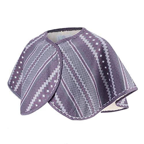 Akozon Shoulder Cape For Women Warm Shoulder Shawl Cape For Women Heated Shawl Wraps Washable Neck Heat Pad Double-Sided Plush Shoulder Warmers Shawl for Winter Bed Jackets For Elderly Women
