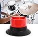 NSXAYIWE Bass Drum Enhancer, Adjustable ABS Drum Bass Effect Amplifier with Port Hole Protector for Professional and Amateur Drummers (WP07 Red)