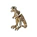 JGFinds Dinosaur 3D Earrings, T-Rex - 4 Sets, Bronze, Silver Tone, Gold Tone, Black, 1 1/2