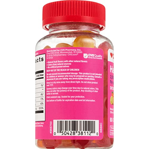 CVS Health Hair, Skin & Nails 2,500mcg Biotin Gummies