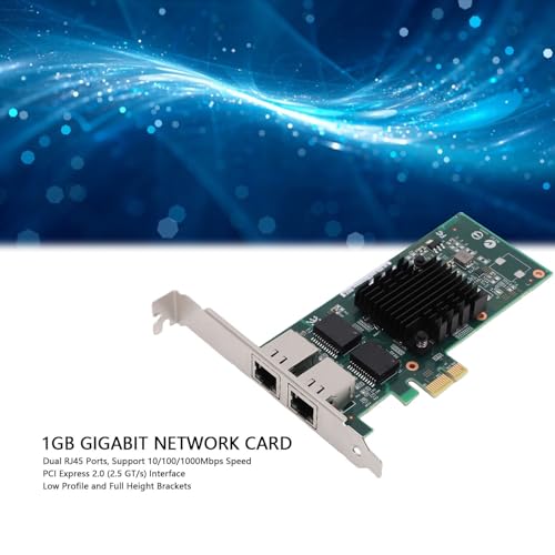 Tarjeta de red de 1 GB dual RJ45 adaptador PCI Express Gigabit Ethernet para servidor de PC escritorio 4