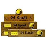 WLM Box räucherstäbchen, 12 Beutel von 15 Gramm Nandita 24 Karat