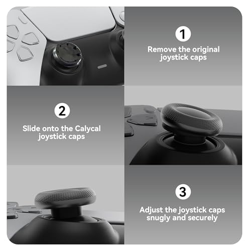 Calycal 12 Pack in Gray, Compatible for PS4/PS5 Controller Joystick Caps Replacement, Scratch-Proof, Non-Stick, Anti-Fingerprint Compatible with Someone, Good Product - Image 3