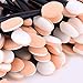 Onwon 100 Pcs Disposable Dual Sided Eyeshadow Brush, Double Ended Sponge Applicator Oval Tipped Eyeliner Brush Makeup Brush Tool