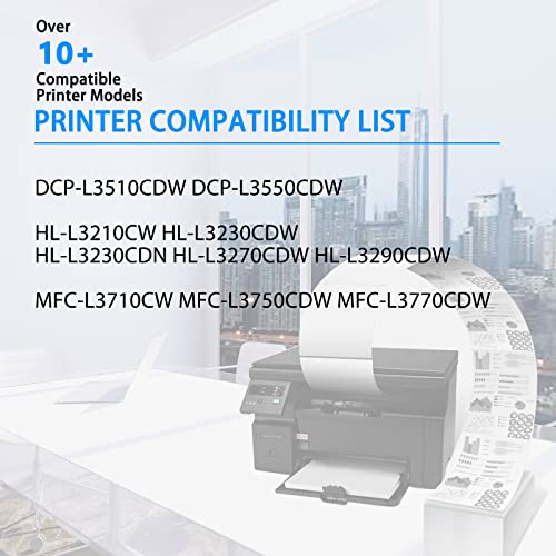 Image of TN227BK TN227 Black High Yield Toner Cartridge Replacement for Brother TN-227 TN223 TN 227bk TN223bk Work in HL-L3230CDN HL-L3290CDW HL-L3270CDW MFC-L3770CDW MFC-L3750CDW HL-L3210CW (1 Pack)