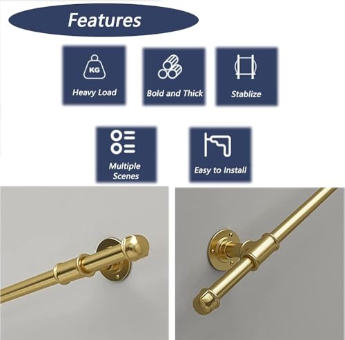 Rampe en fer forgé doré de 80 cm pour sublimer votre escalier intérieur - 4