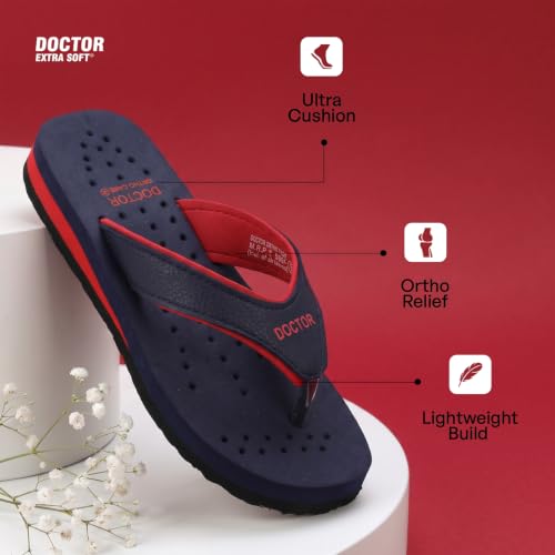 Image of DOCTOR EXTRA SOFT Care Diabetic Orthopedic Pregnancy Flat Super Comfort Dr Flipflops and House Slippers For Women's and Girl's