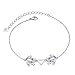 925 Sterling Silber Fußkettchen für Damen Frauen Jugendlich Mädchen Verstellbar Frosch Tier Armband Schmuck 9+1 Zoll (Frosch)