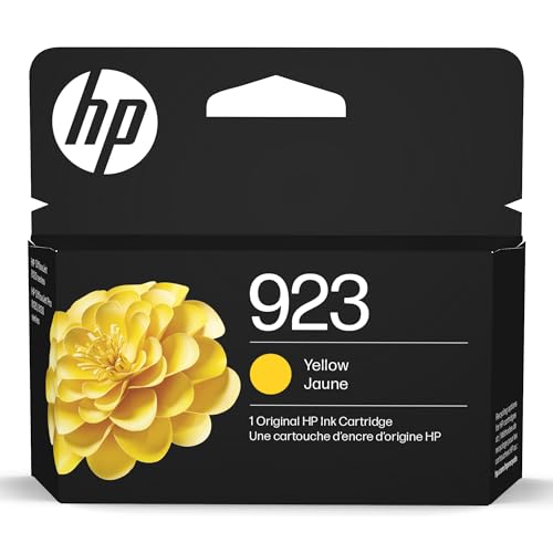 Image of HP 923 Yellow Ink Cartridge | Works with OfficeJet 8120, Pro 8130 Series | 4K0T2LN