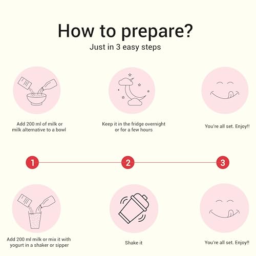 Image of GOAT Life Overnight Oats (60g) | 20g Protein | High Fibre | Nutrient-Rich | No Sugar | Supports Weight Management & Muscle Recovery | Instant Breakfast (Pack of 1, Strawberry Swirl)