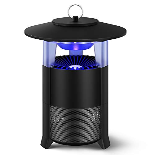 FLASHVIN Gnat Killer for Indoor Mosquito Trap Indoor Fly Trap Fruit Fly Killer Outdoor with Sticky Traps for Gnats Waterproof Design for Patio No Zapper Black