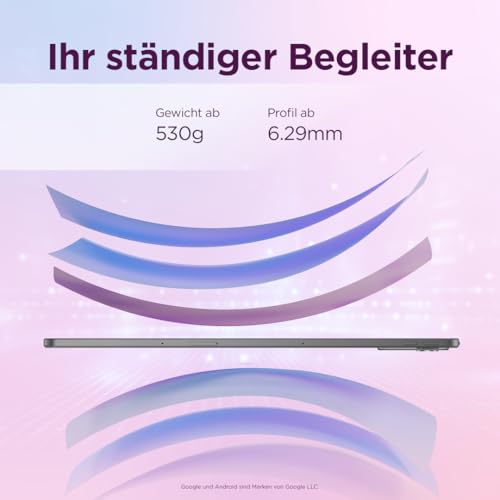 Lenovo Idea Tab Plus Tablet | 12.1\ 2.5K LCD Display | 16:10 | MediaTek Dimensity 6400 | Integrated Arm Mali-G57 Grafik | 8GB RAM | 128 GB Speicher | Android 15 | Luna Grau Farbe | inkl. Lenovo Pen