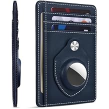 RUNBOX Slim Minimalist Front Pocket Air Tag Holder Wallet for Men, RFID Blocking Card Holder Mens Wallet Gifts for Men Dad