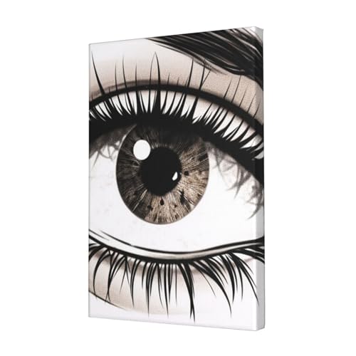 Impression sur toile de cils suspendue pour relooker un mur de chambre vide