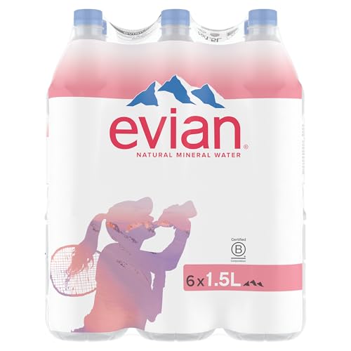 Evian Still Mineral Water, 1.5 l (Pack of 6)