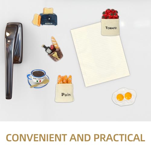 Imanes de nevera decorativos para personalizar la cocina con figuras de comida 4