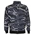 Produktbild ROCK-IT Apparel I Sweatjacke Herren ohne Kapuze I Sweatshirt Herren mit Stehkragen und Reißverschluss [S-5XL] Premium Qualität mit Fleece-Innenseite I Camouflage Grau Blau XL
