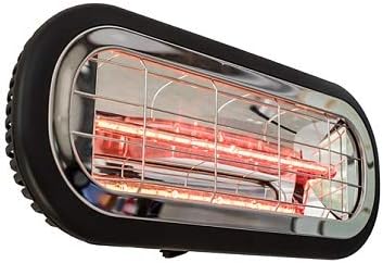 Dr Infrared Heater DR-222 Outdoor Patio Wall Mount Ceiling Carbon Infrared Heater, 1500W, Black image 3