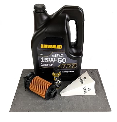 Vanguard 5-Quart 15W-50 Synthetic Oil Change Kit for Briggs 810cc