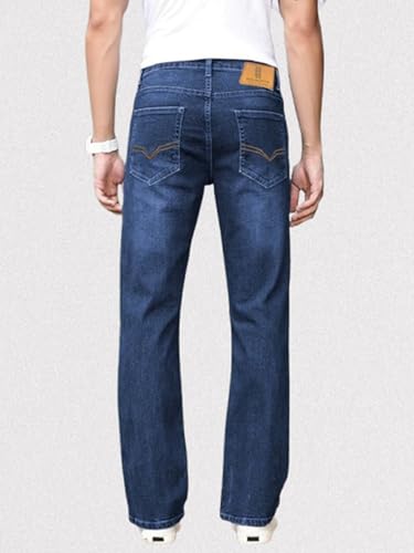 Image of Ben Martin Men's Smart Fit Stretchable Jeans || Mid-Rise Denim Pants with Whisker Wash || Premium Casual Wear Jean for Men || 5 Pocket Jean's for Men's (1)