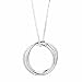 Produktbild Qiandi Halskette mit Anhänger aus 925er-Sterlingsilber, ineinandergreifende Ringe, Anhänger Choker-Halskette