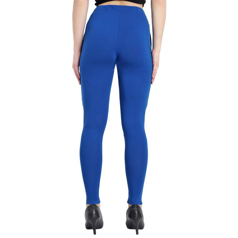 Image of ONE SKY Women Full Length Leggings | Cotton Modal Spandex Blend | High Waist Stretchable & Bio-Washed Fabric | Colour-Lock Technology | Comfortable Leggings for Women