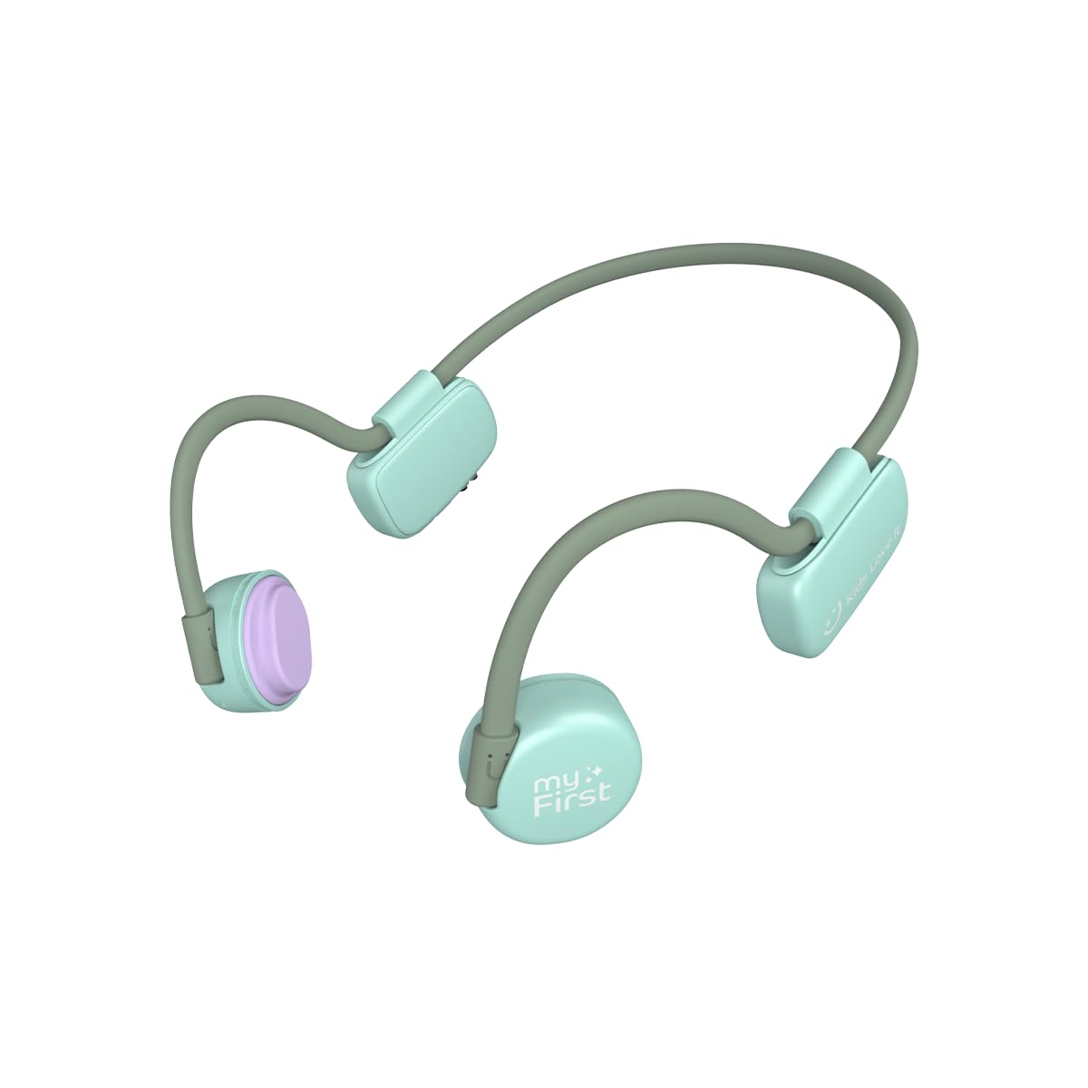 myFirst Headphones BC Wireless - Bone Conduction Headphones Open Ear Design Official Headphones with Bluetooth Wireless IPX6 Flexible Waterproof Christmas Birthday Gift for Boys Girls Adults (Green)