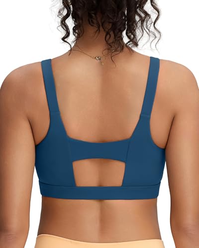 Image of RUNNING GIRL Sports Bra for Women High Support, Molded Cup Supportive High Impact Sports Bras with Sewn in Pads