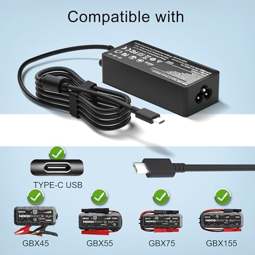 Chargeur Rapide 65W pour NOCO GBX155 Câble Alimentation Type C