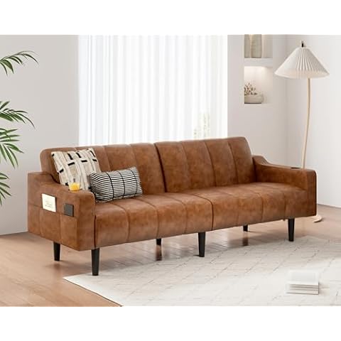 Brelice Faux Leather Futon Sofa Bed Cover