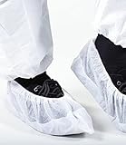 Ansell S-BDOS BioClean Dual Disposable Overshoe, White, 16' Length, Sterile (Pack of 300)