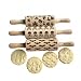 HALLOWEEN, 3 KIDS Rolling pin SET. Moon. Owl. Spider. ghost. Pumpkin. Witch. Cross. Skull crossbones. cat. candle. hag. dough, salt dough