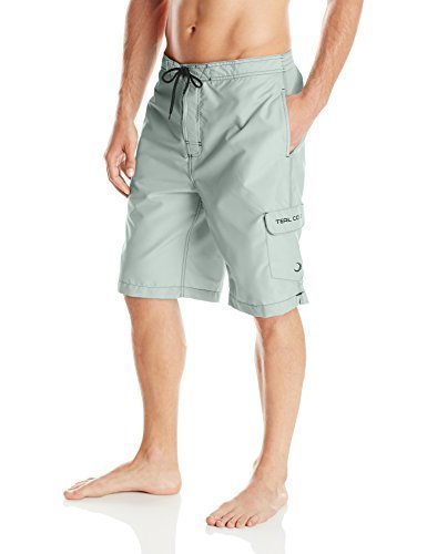 Teal Cove Men's Bright Neon E-Board Swim Short Swim Short