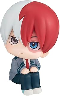 Shouto Todoroki Look Up Figure MHA Figure Statue, Mini Anime Figures MHA Cake Topper Gifts 4''