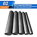 LumaGrove 3 Pieces Graphite Rods 6×350Mm-8×350Mm, Graphite Carbon Rod Suitable for Chemical Industry and Light Industry(Diameter 8mm)