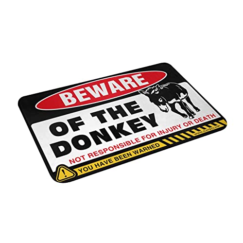 PLOWS Tapete de entrada exterior cuidado com burro tapete de outono tapetes de porta exterior decora