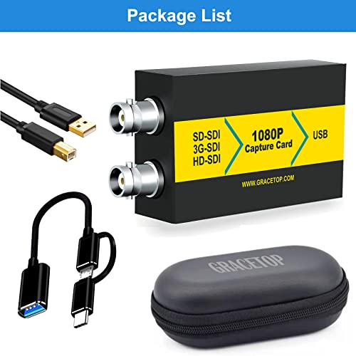 Placa de Captura SDI com Loopout, Placa de captura de vídeo 1080P SDI para USB 3.0, Placa de captura