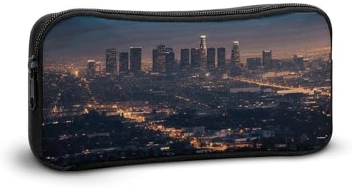 LZQPOEAS Los Angeles Skyline Pencil Pouch Large Capacity Pencil Case — view 6