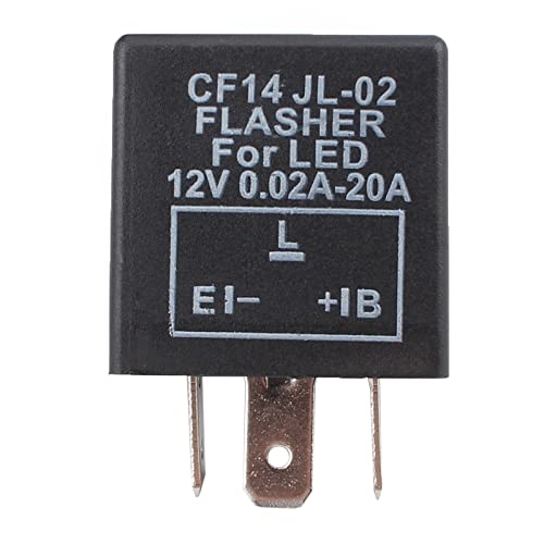 Autokay 3 Pin Cf14 Ep35 Electronic Flasher Relay Fits For Car Vehicle Led Turn Signal Light Bulbs Hyper Blink Flash Fix #TOP23
