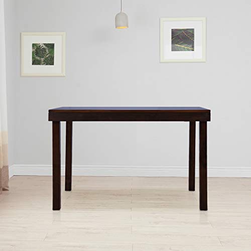 Image of Hometown Hopton Solid Wood Four Seater Dining Table in Brown Color By Hometown