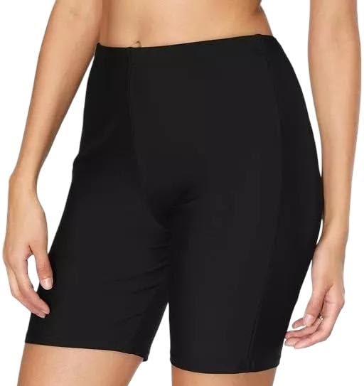 Women High Waist Elastic Casual Gym Cycling Running Shorts Comfortable Stretch Daily Black 28-picture-33