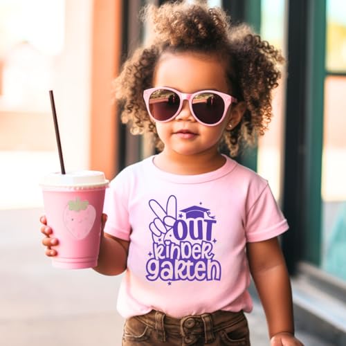 Personalized Peace Out Preschool Shirt, Kindergarten Graduation Shirt For Toddler Girl, Boy, Graduation Gifts For Preschoolers, 1st Grade to All Grades, Kids Graduation Shirt For Last Day Of School.3