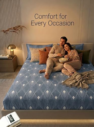 Image of Mafatlal 125 GSM Merino Double Bedsheet with Pillow Covers |90 x 100 Inches | Soft, Breathable & Lightweight | Grey