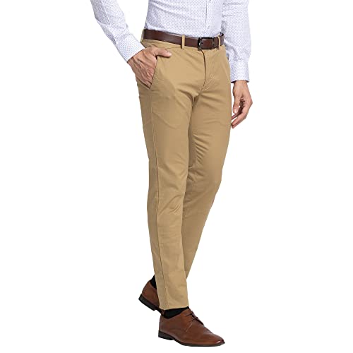 Image of Park Avenue Men's Cotton Blend Print Pattern Neo Fit Flat Front Chinos