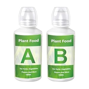 Hydroponic Nutrients, Hydroponic Plant Food, Indoor Plant Fertilizer, Plant Food, A & B Liquid Hydroponics Fertilizer, Hydroponic Nutrients For Outdoor, Indoor Plants