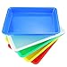 Weoxpr 5 Pack Multicolor Plastic Art Trays - Activity Tray Crafts Organizer Tray Serving Tray for School Home Art and Crafts, DIY Projects, Painting, Beads, Organizing Supply