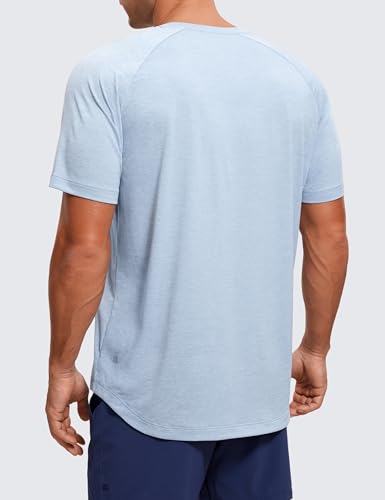CRZ YOGA Lightweight Short Sleeve T-Shirt for Men Quick Dry Workout Running Athletic Tee Shirt Tops2