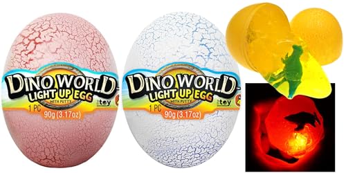 JA-RU Slime Dinosaur Eggs with Lights and Dinosaur Toy 1749-2